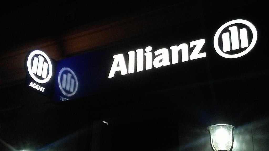 letrero luminoso de oficina Allianz