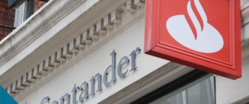 portada con logo de Santander